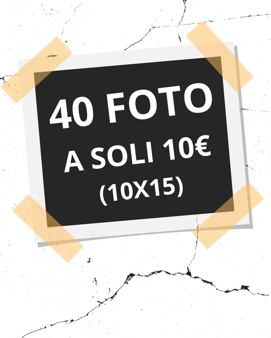 PACCHETTO PROMO 40 FOTO 10X15